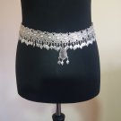 Armenian Pomegranate Armor Belt: Silver Oxidized Ethnic Belly Dance Jewelry