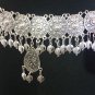 Armenian Pomegranate Armor Belt: Silver Oxidized Ethnic Belly Dance Jewelry