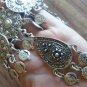 Armenian Pomegranate Armor Belt: Silver Oxidized Ethnic Belly Dance Jewelry