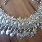 Armenian Pomegranate Armor Belt: Silver Oxidized Ethnic Belly Dance Jewelry