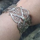 Armenian Filigree Cuff Closed Bracelet: Ethnic Elegance