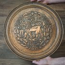 Vintage Lion of Armenia Copper Decorative Tray: Wall Hanging The Lions of Erebuni Yerevan