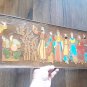 Vintage Armenian Copper Enamel Wall Relief: Sasun Dance, Soviet Era 1970s&acirc;��80s Embossed Home D&Atilde;&copy;cor