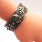 Vintage Armenian Soviet Flowery Gemstone Cuff Bracelet – Antique Ethnic Jewelry Vintage Armenian Soviet Flowery Gemstone Cuff Bracelet – Antique Ethnic Jewelry