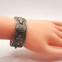 Vintage Armenian Soviet Flowery Gemstone Cuff Bracelet – Antique Ethnic Jewelry