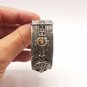 Vintage Armenian Soviet Flowery Gemstone Cuff Bracelet – Antique Ethnic Jewelry
