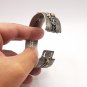Vintage Armenian Soviet Flowery Gemstone Cuff Bracelet – Antique Ethnic Jewelry