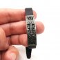 Leather Bracelet with Armenian Cross & Eternity Symbol Sterling Silver .925