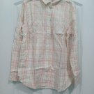 Levi's Short Sleeve Classic 2 Pocket Boyfriend Fit Plaid Shirt M New
