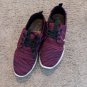 TOMS Womens Del Rey Sneaker Black Plum Multi Knit 6 New