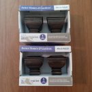 Better Homes & Gardens 1" Square Curtain Rod with Finial Orb 2 Pack NEW