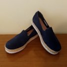 TOMS Navy Suede Women's Palma Espadrilles Shoes 5 New in box