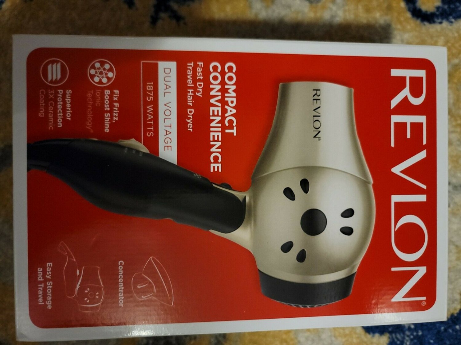 Revlon Compact Hair Dryer Rvdr5005 Fast Dry Travel 1875 Watt 4184