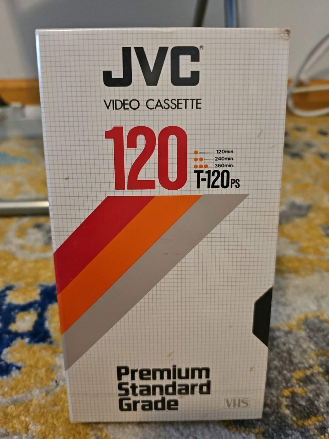 Blank JVC VHS Tape T-120 Premium Standard Grade T-120ps New / Sealed ...