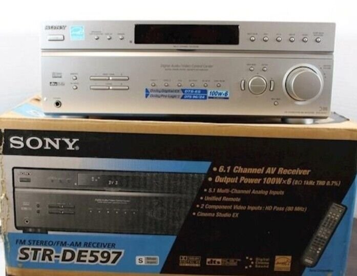 Sony Str-de597 Home Theater Receiver With Dolby Digital Ex In Original 