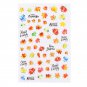 2 pcs Maple Leaf Fall Autumn 3D Quick Nail Art Sticker Easy to use Design