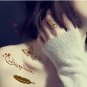 10 PCS Gold Metallic Temporary Transfer Tattoo Sticker Bridal party Body Art