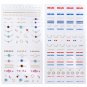 2 pcs 3D Flower Chain Nail Art Jewelry Sticker Decal Manicure DIY Design