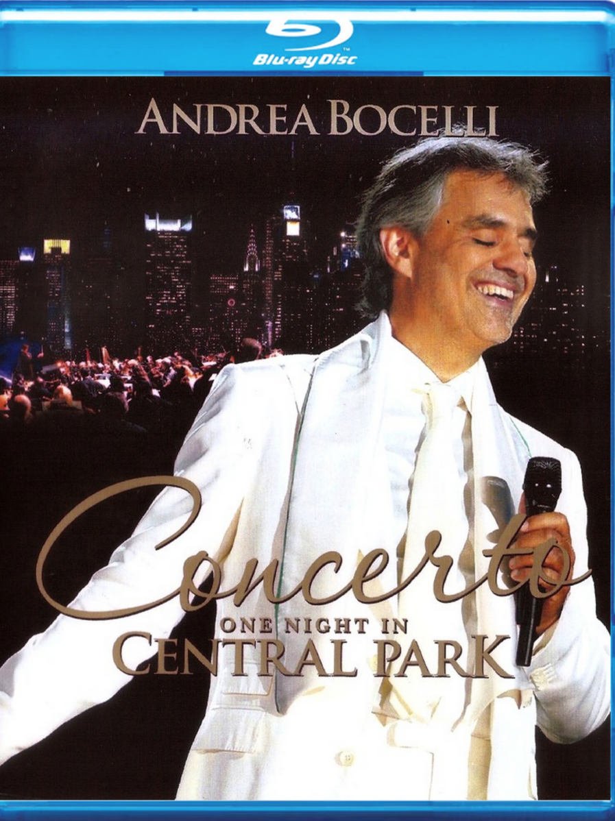 Andrea Bocelli Concerto One Night In Central Park Blu-Ray