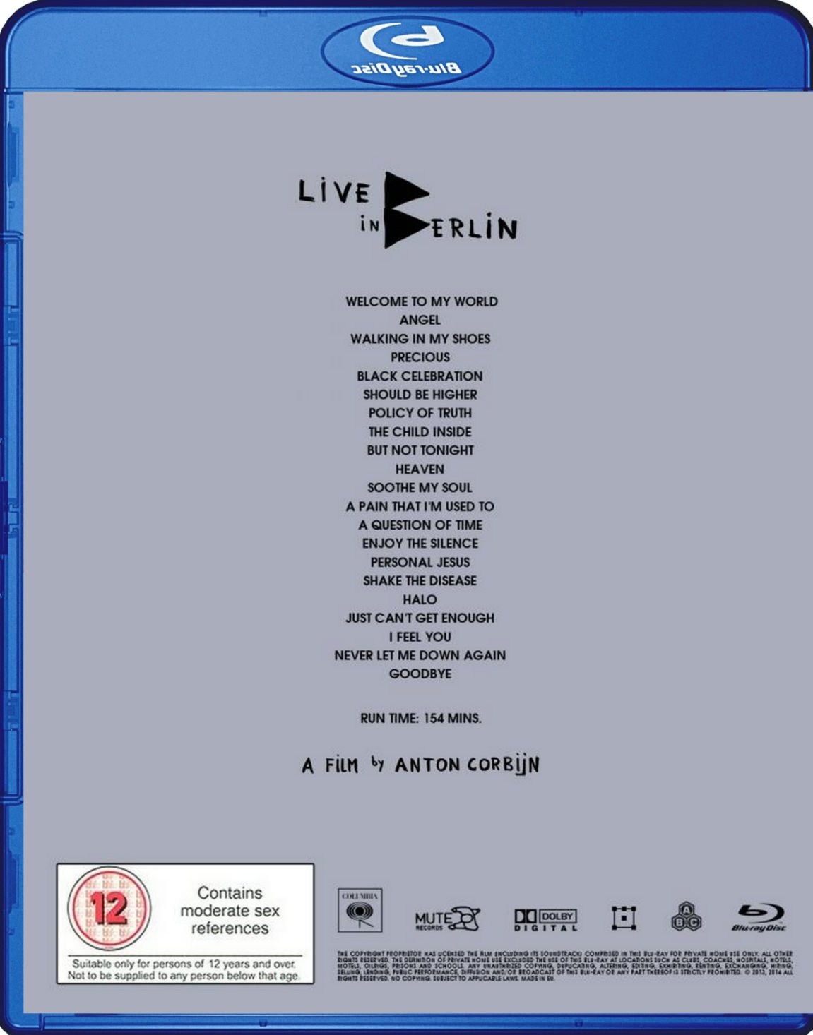 Depeche Mode Live In Berlin Blu-Ray