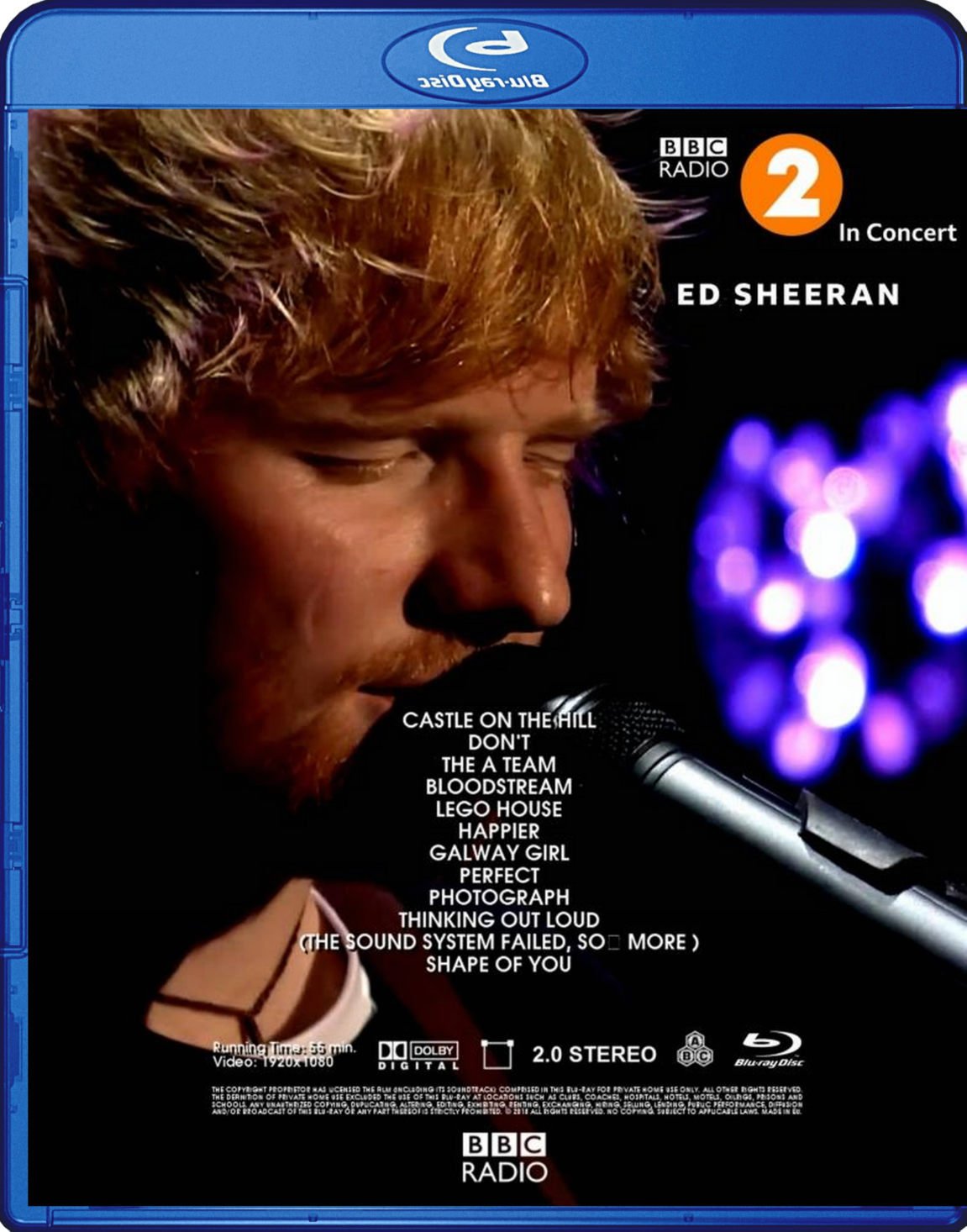 Ed Sheeran Live At Bbc Radio 2 In Concert BluRay