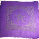 Pentagram altar cloth 18" x 18"  RAP24