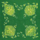 Green Man altar cloth or scarve 36" x 36"  RAAC1