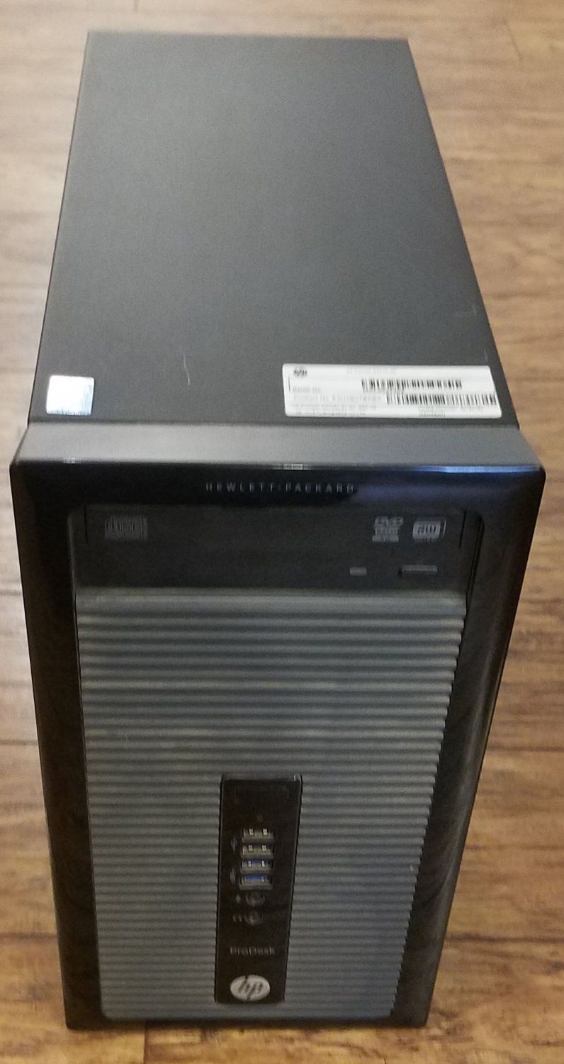 HP ProDesk 400 Tower PC: Intel Pentium G3420, 8GB RAM, 120GB SSD+500GB ...