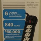 APC SurgeArrest Surge Protector 6-Outlets with 6' Power Cord