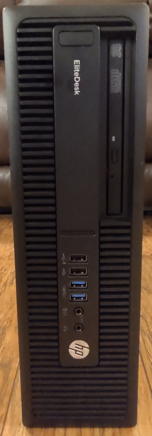 HP EliteDesk 705 G2 SFF PC: AMD A8-8650B, 8GB, 128GB SSD + 1TB HDD, DVD&Acirc;&plusmn;RW, GbE LAN, Win10 Pro