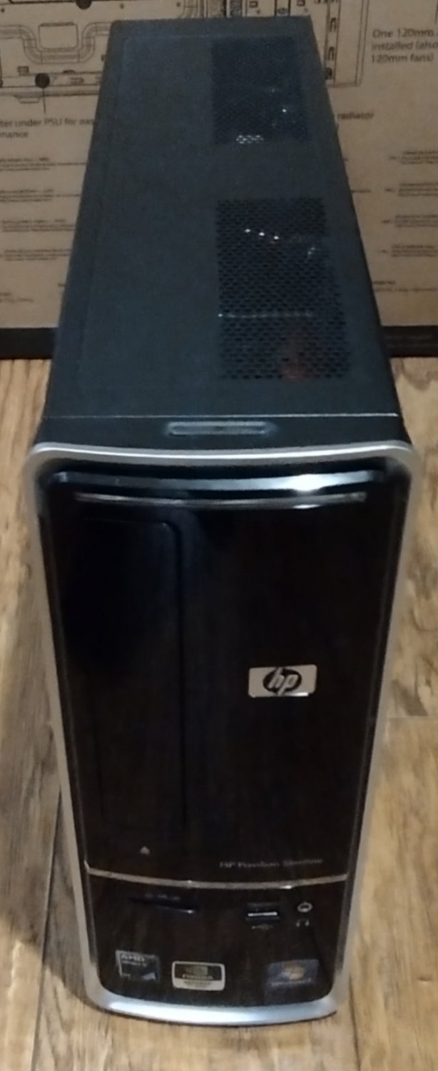 HP Slimline s5304y PC: AMD Athlon II X2 215, 8GB RAM, 128GB SSD, Radeon Pro WX 2100 GPU, Linux Mint