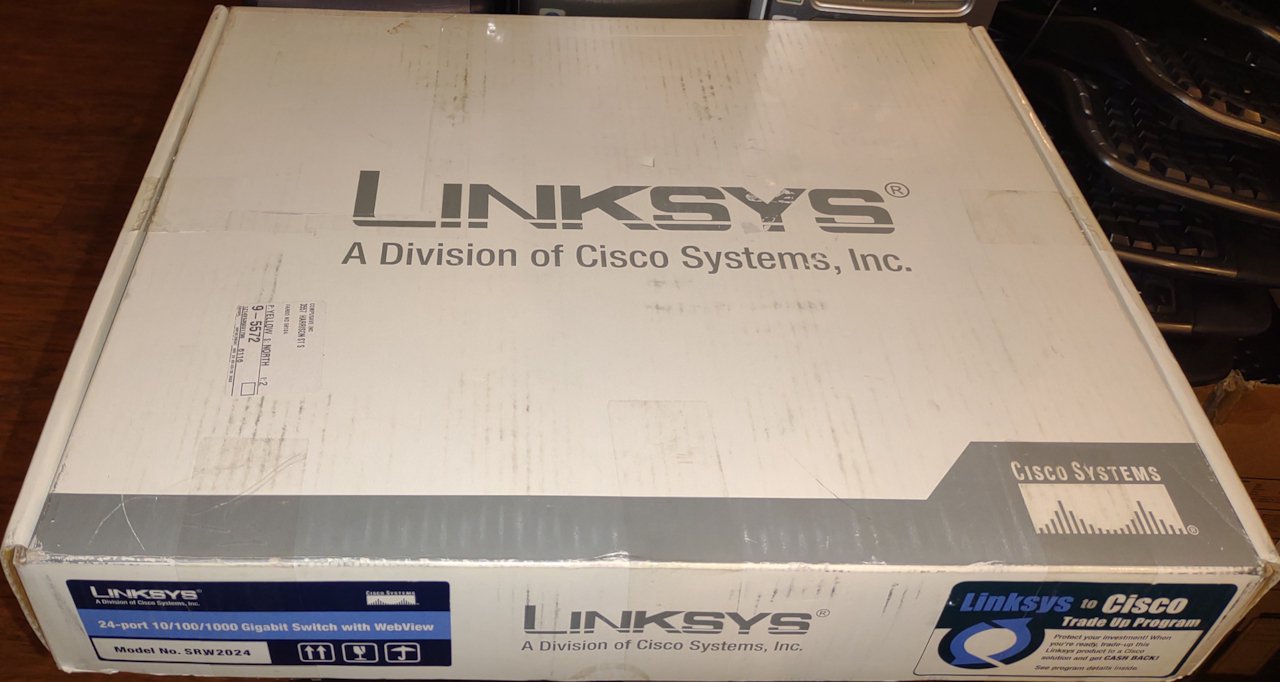 Linksys SRW2024 24-Port 1000Gbps Gigabit GbE Ethernet Switch Rack Mountable