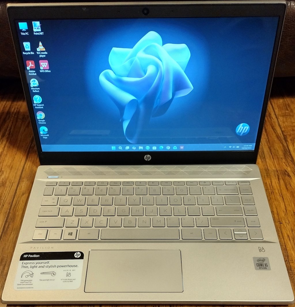 HP Pavilion 14-CE3064ST 14" Laptop: Intel Core I5-1035G1, 8GB DDR4, 256GB NVMe SSD, Wifi, BT, Win11