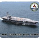 mouse pad CVN-77 USS GEORGE H.W. BUSH aircraft carrier