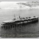 mouse pad CVL-49 USS WRIGHT aircraft carrier