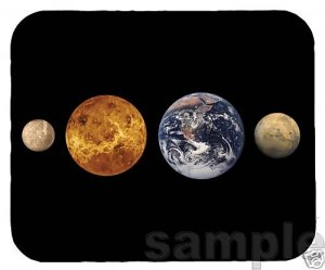 mouse pad TERRESTRIAL PLANET mercury venus earth mars