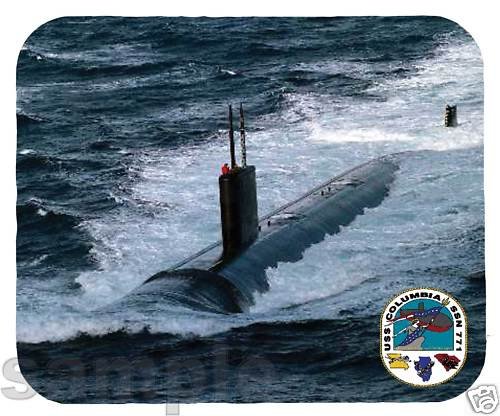 mouse pad SSN-771 USS COLUMBIA nuclear submarine