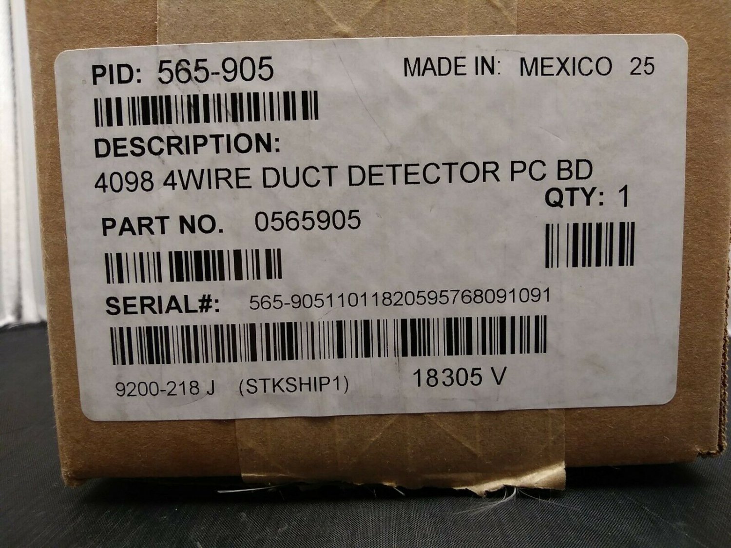SIMPLEX 565-905 4098 4-WIRE DUCT DETECTOR BOARD, FREE SHIP SAME DAY 414