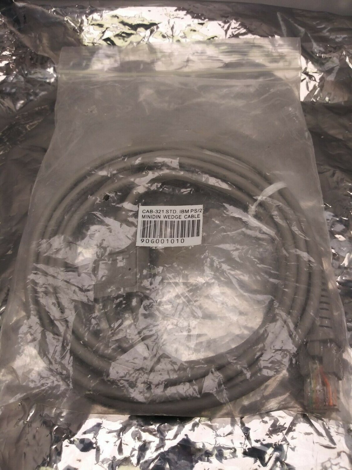 Datalogic CAB-321 IBM PS2 6Pin MiniDIN WEDGE Barcode Scanner Cable 90G001010 B34