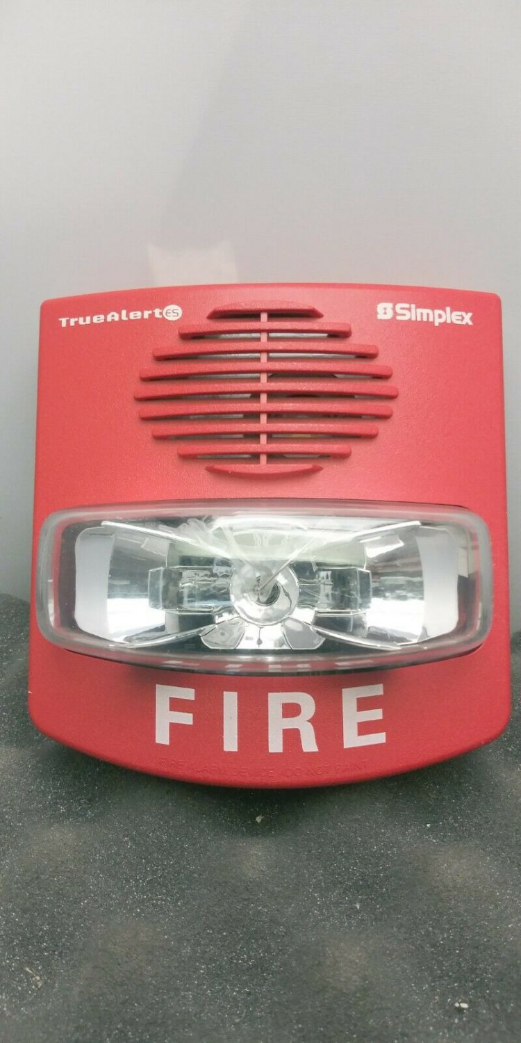 SIMPLEX 49AV-WRF-BA RED HORN STROBE P/N: 074310576, FREE SHIPPING THE SAME DAY