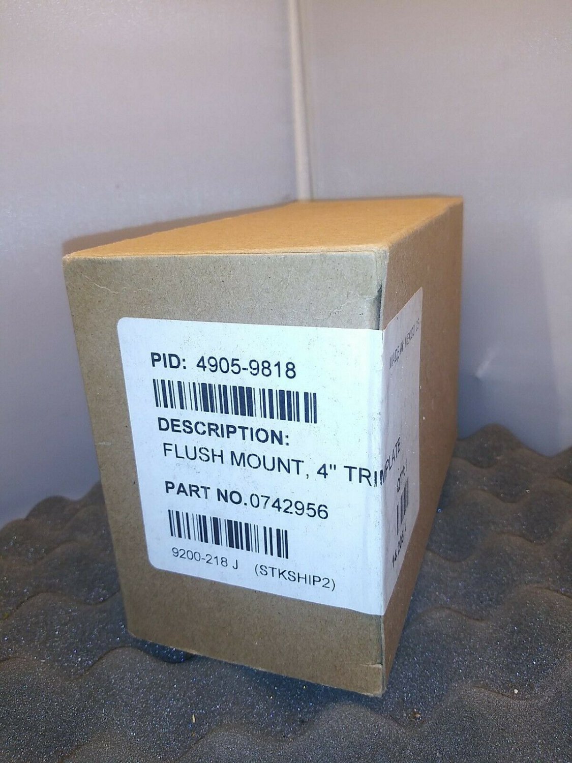 SIMPLEX 4905-9818 True Alert Flush Mount Trim Cover PartNo 0742956