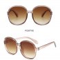 New Round Frame Sunglasses Women Retro Brand Designer Oversized Lady Sun Glasses Female Fashion.