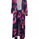 3X - Dark Blue Cardigan with Matching Ankle Length Pants