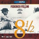 ""8 1/2"" Marcello Mastroianni Claudia Cardinale Fellini R2 DVD only Italian