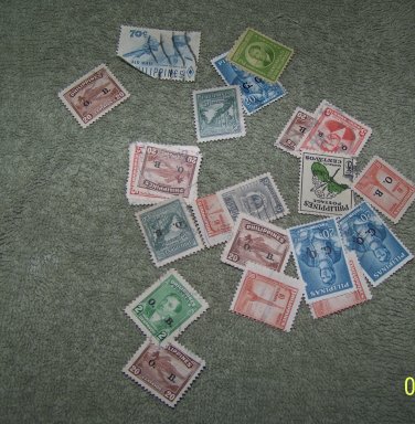 vintage postage  stamps world wide