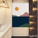 Ofat Home Wave and Sun Japanese Noren Doorway Curtain Kitchen Partition Curtain