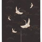 Ofat Home Traditional Crowned Crane Japanese Noren Doorway Curtain Kitchen Partition Curtain