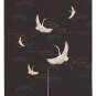 Ofat Home Traditional Crowned Crane Japanese Noren Doorway Curtain Kitchen Partition Curtain