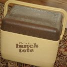 Vintage Gott Lunch Tote Cooler Tan Brown Made USA Model 1806 6 Pack Insulated
