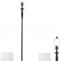 3 Lamp Set, Classic Metal Base Floor Lamp + Table Lamps